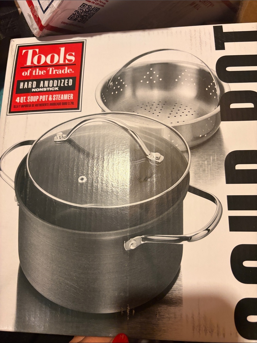 Tools of the Trade Hard Anodized Nonstick Soup Pot & Steamer 4 Qt